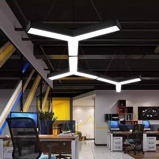 ed创TIV意造l型人字形y形吊灯办店公室灯健身房网咖铺商场工业风