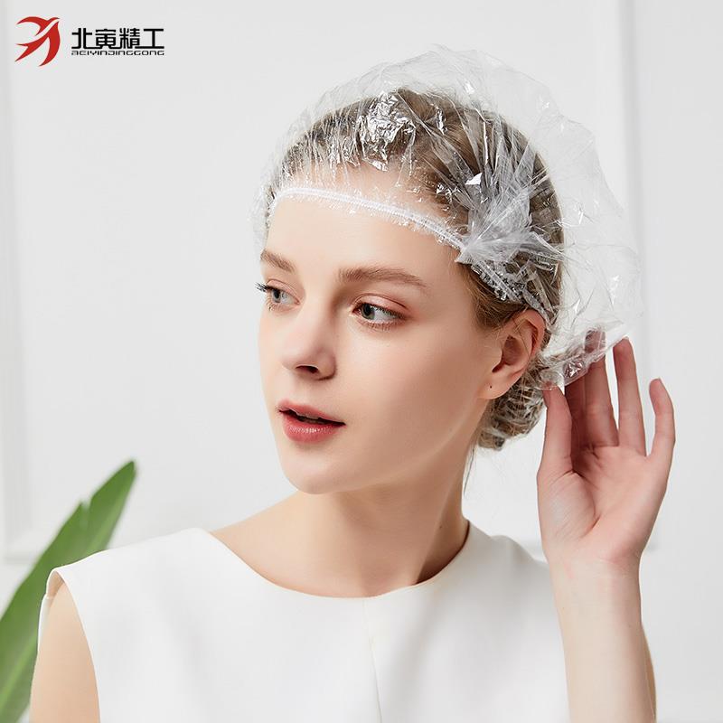 一次性浴帽女款加大厚防水洗澡帽防油烟炒菜厨房帽子做饭防油头套