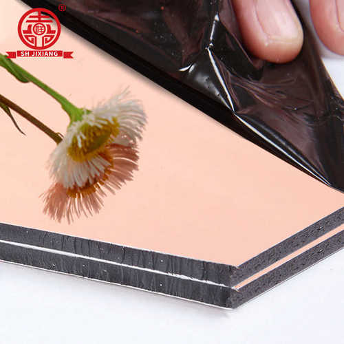 内外【玫瑰复合板】塑上海工厂塑铝4mm25镜面源头丝板墙板铝吉祥