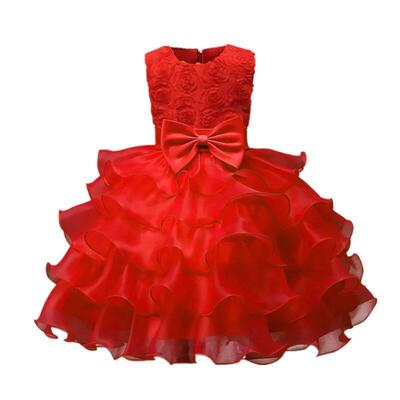 Flower Girl Dress For Wedding Baby Girl 2-8 Years Birthday O