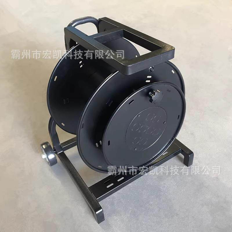 手拉式 车载绕线盘空盘收线器卷线器移动电缆盘电线盘线滚子
