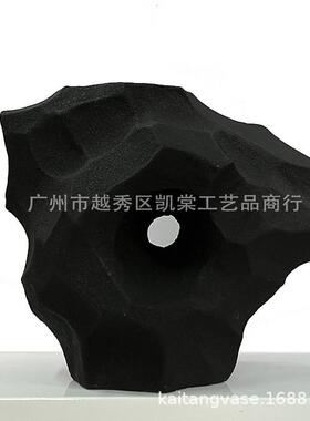 创意太湖石树脂材质桌面装饰花瓶酒店公司样板间电视柜售楼部摆件