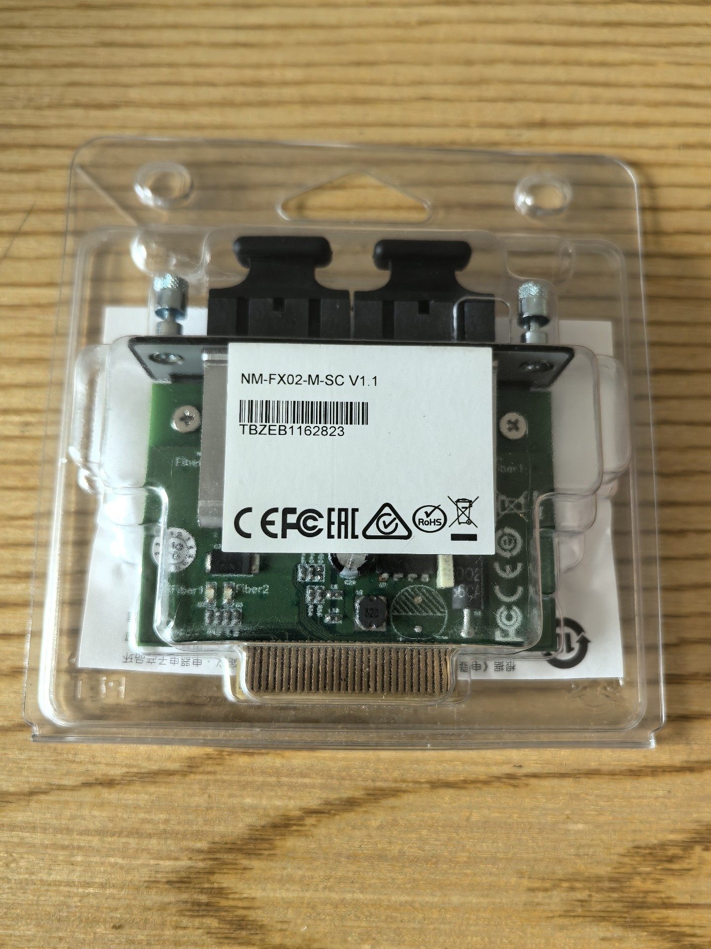 MOXA摩莎NM-FX02-M-SC V1.1光纤模块，全新