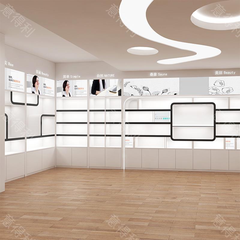 广州化妆品展/柜漆柜产品展厅玻璃柜展厅陈列柜烤化妆品品展示样