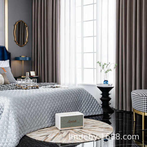 现代轻奢2.8米44色磨砂貂绒不倒绒布窗帘桌布抱枕软包沙发布面料