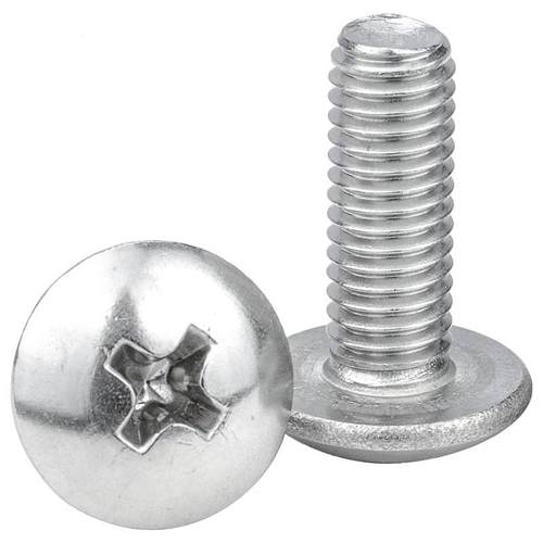 T568M碳钢镀镍十M大扁头螺丝大头伞头机丝蘑菇螺丝钉M2/M字3/4/M5