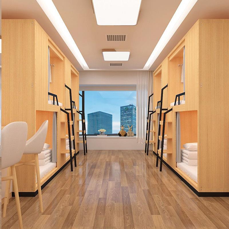 空舱生双木床学宿舍高低铺全包床MK-97878公太寓高低床层酒店床青