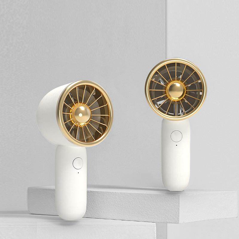 新款USB充电风扇迷你吹风机造型风扇静音户外手持便携小风扇