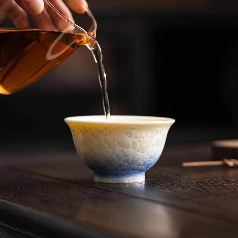 结晶釉主人杯窑变单杯个人专用茶杯陶瓷品茗杯功夫茶具杯盏家用
