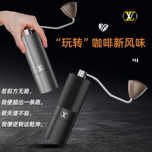 手摇磨豆机咖啡磨豆机C40手磨咖啡机咖啡豆研磨机不锈钢刀盘磨芯