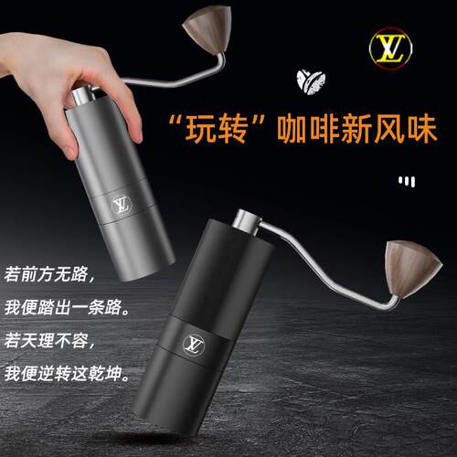 手摇磨豆机咖啡磨豆机C40手磨咖啡机咖啡豆研磨机不锈钢刀盘磨芯