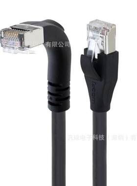 L-COM TRD855SRA1DBL-5M 超5类直角型屏蔽高柔性跳线 各型号提供