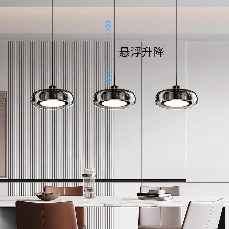 2025意式长条餐桌吊灯感现代岛台简约吊灯轻奢新一字玻璃餐厅