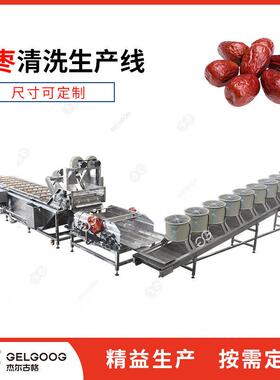 青枣清洗机设备连续式大枣清洗机器水果洗果机械红枣清洗机