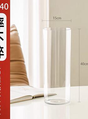 花桶空桶专用塑料方型花束桶装神器桌面简约花筒大桶干花家庭花落