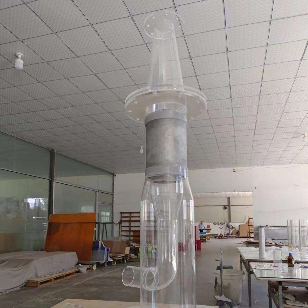 亚克力大型圆管实验装置 透明有机玻璃实验仪器精细加工