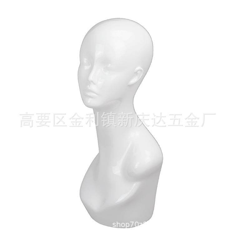 新款直销白色成人女模特头 展示道具头模 围巾帽子假发展示模特头