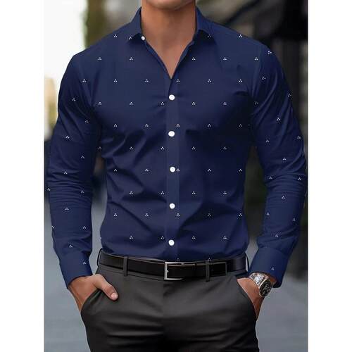 H 98401 Men's 3D print shirt 士 3D 印花衬衫