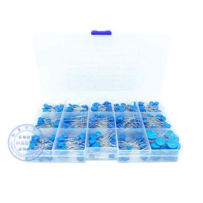 直插瓷片元器件电容3kv15种450个100pf-10000PF电容器高频稳定