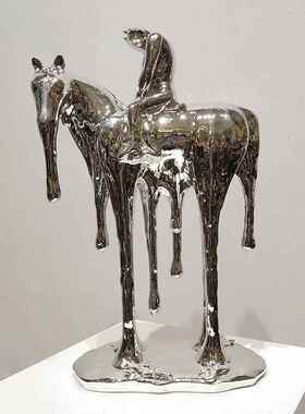 QZ-A182兵现代简约骑士摆件面客厅酒柜装饰品摆设创意士型玄关模