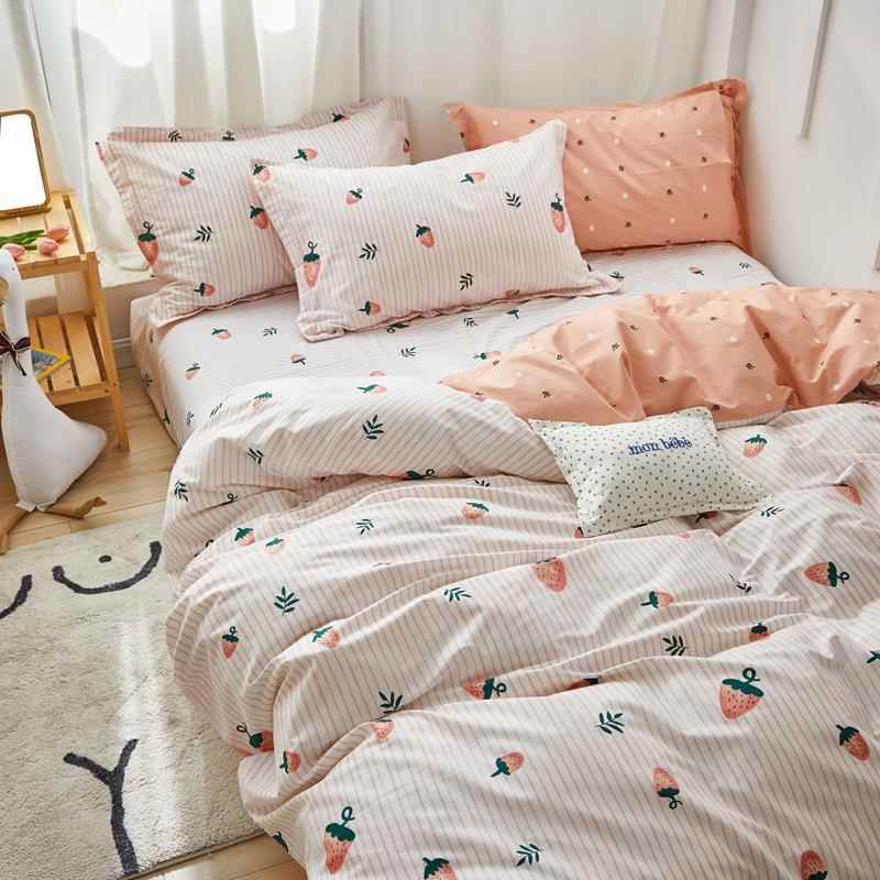 正品纯棉四件套全棉被套床床笠枕2套1.米 1.5米1.8米 床0.单9m三