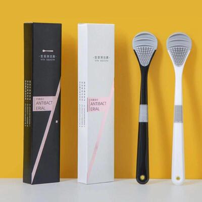 Tongue Cleaner Brush Reusable Oral Cleaning Scraper Oral Bre