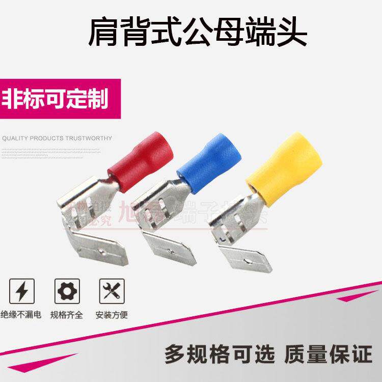 PBDD2-子250肩背式公阻母接线端预绝缘燃插拔160式冷压端头线接鼻