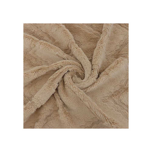 现货大兔毛提花w条毛绒面料 新款兔毛提花布 秋冬抱枕沙发套家纺