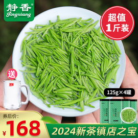 静香2024新茶信阳毛尖茶叶，雨前特级嫩芽浓香型春绿茶盒装500g