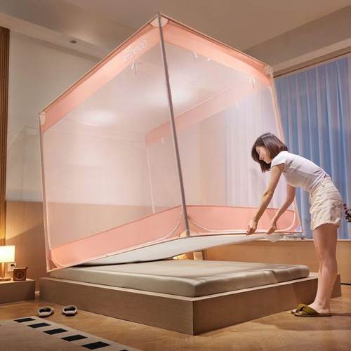 UCK205新款蚊帐用卧家室装儿童婴儿全底防掉三2开门安加密