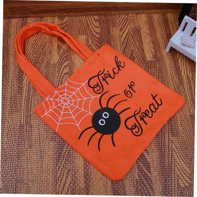 Halloween pumpkin tote bag Gift bag Halloween candy bag