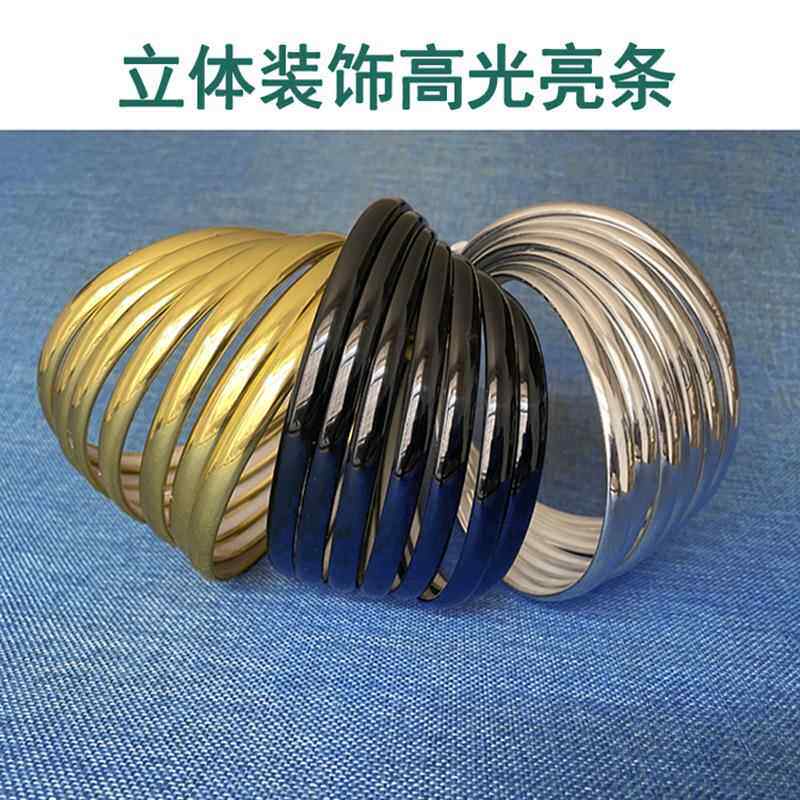 轻奢墙布软包质感装饰条墙板搭配高光条自粘pvc亮金条防水美缝条