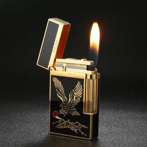 正品S.dubtnt法国都特充气高朗声打精火机档纯黄铜品创意柏镀金