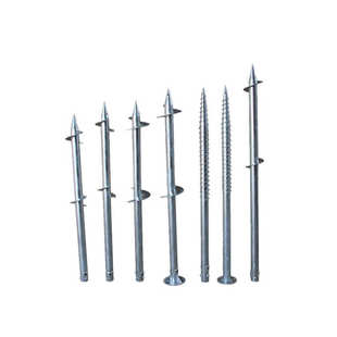 厂家供应光伏螺旋地桩水泥灌注桩太阳能光伏支架基桩预埋螺旋地桩