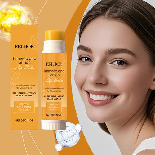 EELHOE Turmeric Lemon Lip Balm Moisturizes and Nourishes for