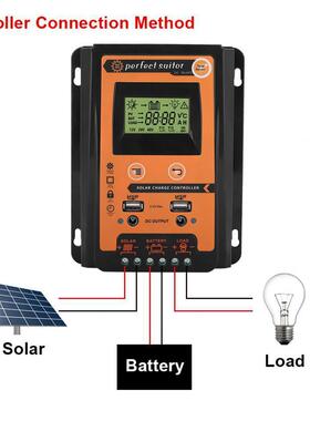 新爆款PWM太阳能控制器12V24V30A50A70A太阳能电池充放电控制器