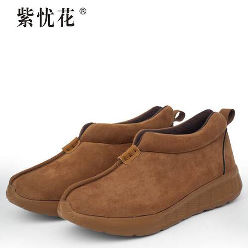 高档紫忧花僧鞋冬僧季女二棉防鞋加绒保暖男滑厚底尼姑僧侣鞋人和