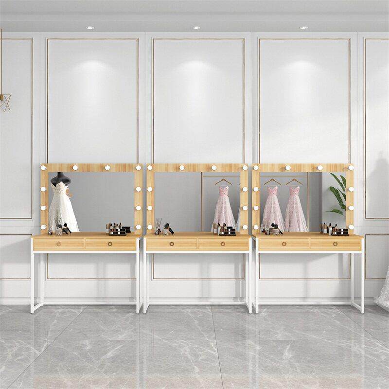 化妆台照相馆专用网红带灯彩 彩妆婚纱店化妆台专业化妆师美容院