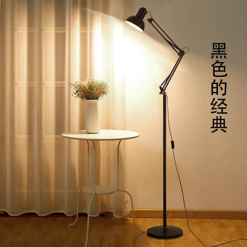 智能遥控落地灯客厅卧室调光床头LED中式台灯纹绣落地灯厂供应链