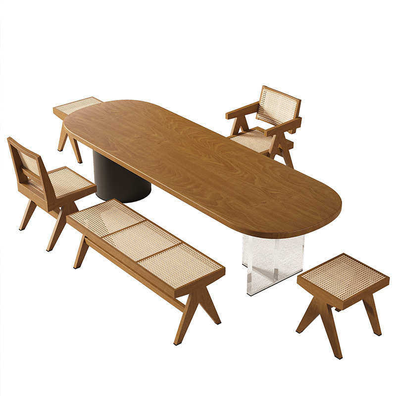 现代简约实木原木茶桌椅组合禅意功夫泡茶桌办公室家用客厅喝茶台