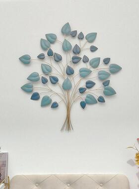 现代铁艺桑树叶子壁饰金属墙饰进门立体壁挂玄关背景墙面创意装饰