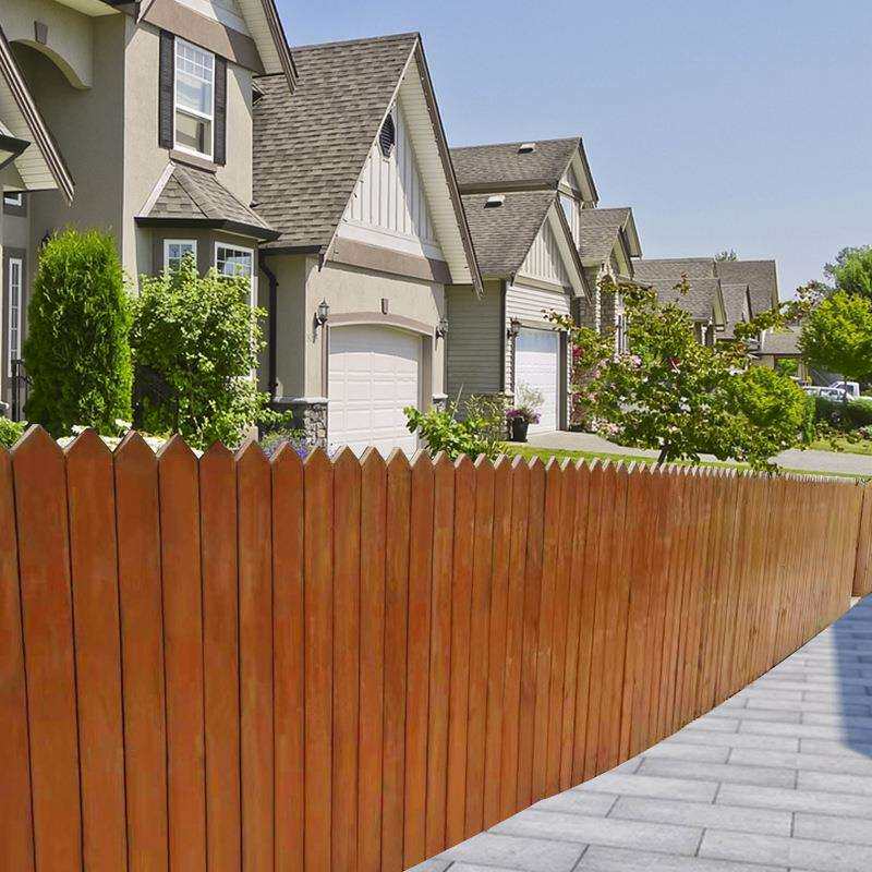 花园草坪防腐木护栏 立柱白色围栏小篱笆装饰庭院围墙户外栅栏