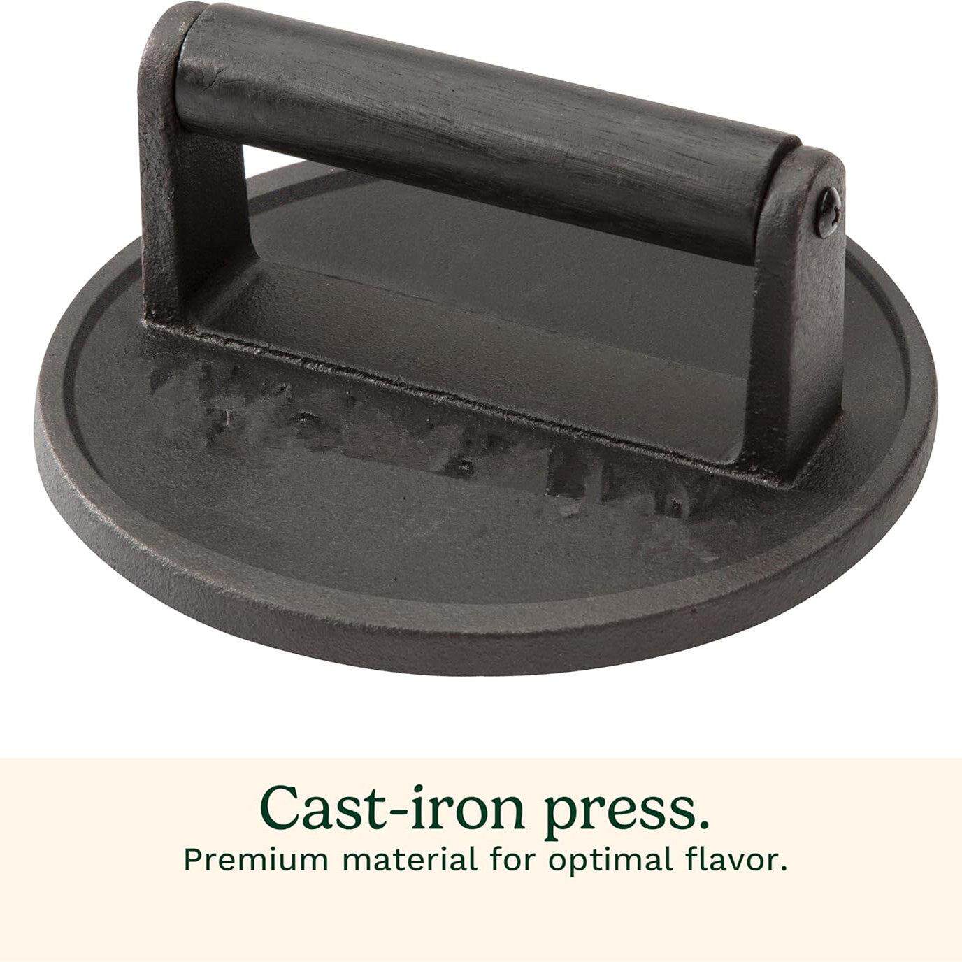 Cast Iron Smashed Burger Press Burger Tool for Grill