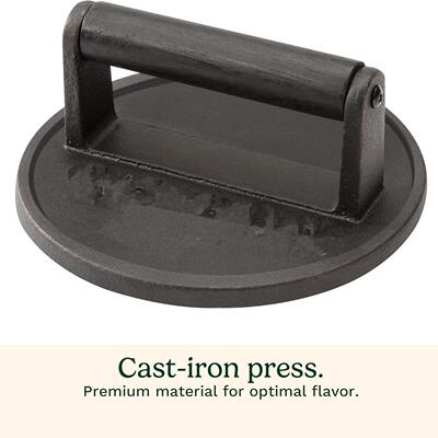 Cast Iron Smashed Burger Press Burger Tool for Grill