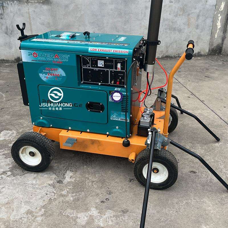手推车式移动照明灯塔遥控自动升降LED工作灯车户外场地应急灯组