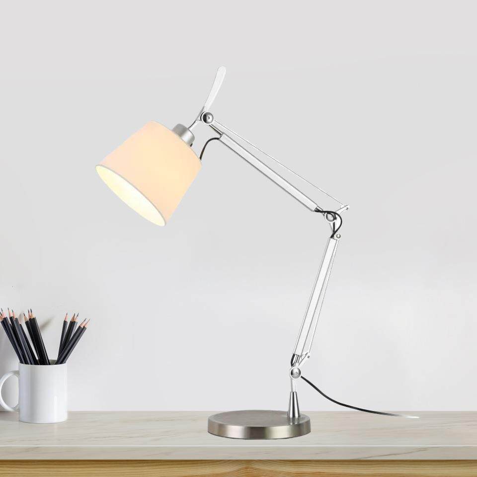 跨境草帽女孩布罩台灯床头高级感意式轻奢酒店民宿书桌卧室装饰灯