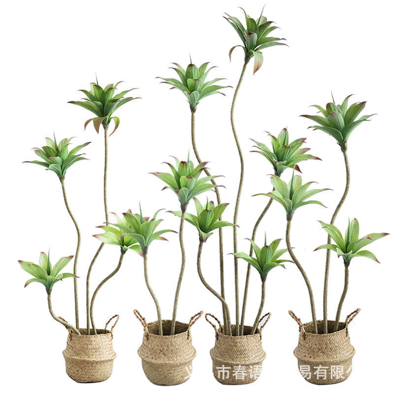 仿真绿植睡莲大型北欧仿生植物盆栽室内落地客厅橱窗装饰假树造景