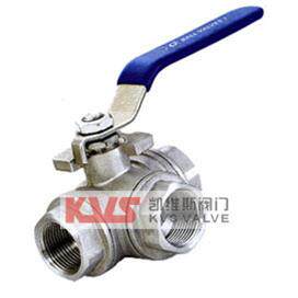 生产供应螺纹三通球阀Q14F、Q15F-10/16
