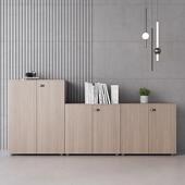 办公柜矮柜隔断柜边柜侧柜茶水柜打印机柜文件柜带密码 锁储物柜