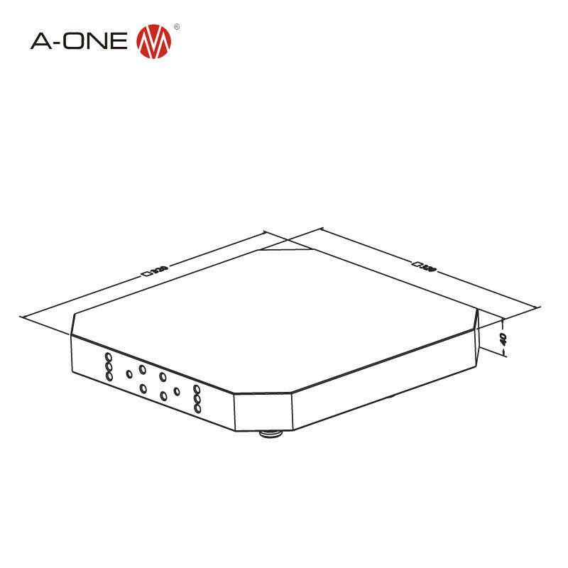 A-ONE大工件工装夹具系统UPC铝合金托板 机床夹具可兼容EROWA夹具